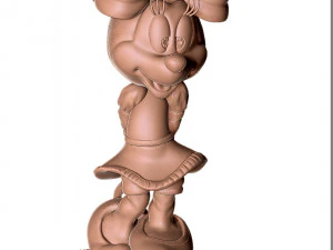 Minnie Mouse shy for 3d print 3D Print Model