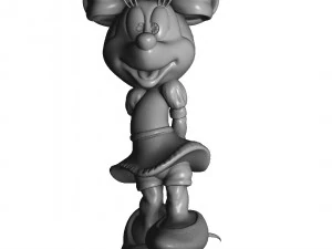 Minnie Mouse shy for 3d print 3D Print Model