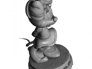 Minnie Mouse shy for 3d print 3D Print Model