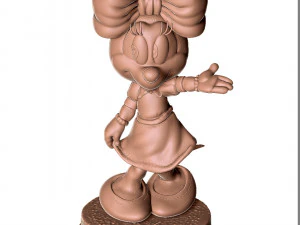 Minnie mouse hi 3d primtable stl 3D Print Model