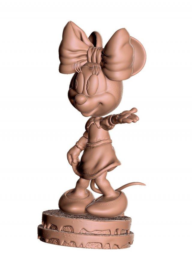 Minnie mouse hi 3d primtable stl 3D Print Model .c4d .max .obj .3ds .fbx .stl .blend