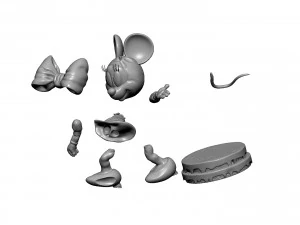 Minnie mouse hi 3d primtable stl 3D Print Model
