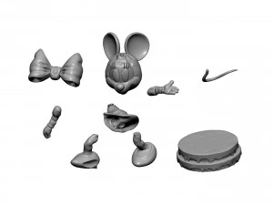 Minnie mouse hi 3d primtable stl 3D Print Model
