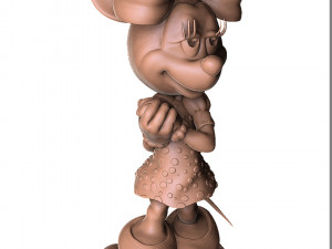 minnie mouse love 3d printable stl Modelo de impresión 3D