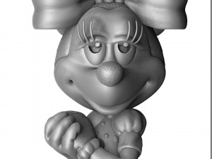minnie mouse love 3d printable stl Modelo de impresión 3D