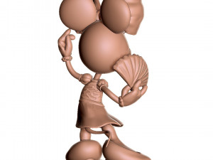 minnie mouse dance stl 3D 打印模型