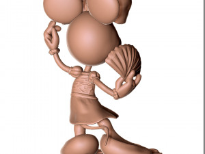minnie mouse dance stl 3D 打印模型