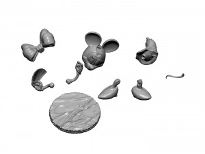 minnie mouse dance stl 3D 打印模型