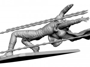 Neo bullet time stl Model do druku 3D