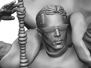 Neo bullet time stl Model do druku 3D
