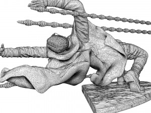 Neo bullet time stl Model do druku 3D