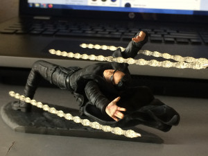 Neo bullet time stl Model do druku 3D