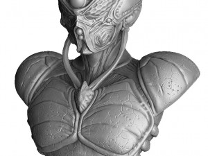 Guyver bust 3d printable 3Dプリントモデル