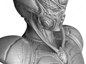 Guyver bust 3d printable 3Dプリントモデル