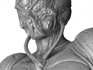 Guyver bust 3d printable 3Dプリントモデル