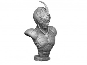 Guyver bust 3d printable 3Dプリントモデル