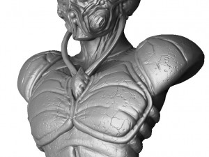 Guyver bust 3d printable 3Dプリントモデル