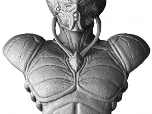 Guyver bust 3d printable 3Dプリントモデル