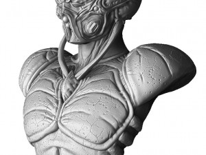 Guyver bust 3d printable 3Dプリントモデル