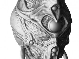 Guyver bust 3d printable 3Dプリントモデル