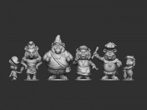 Gummy bears collection stl 3d printable Modèles 3D en vedette