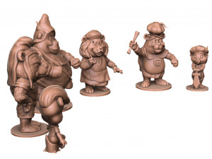 Gummy bears collection stl 3d printable Modèles 3D en vedette