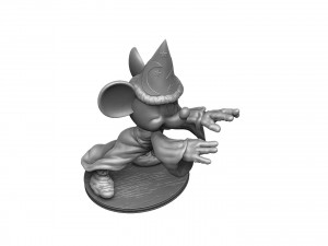 Mickey wizard stl 3d printable Modello di stampa 3D