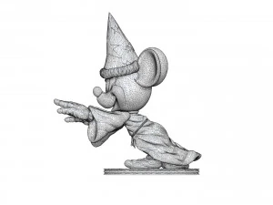 Mickey wizard stl 3d printable 3D Print Model