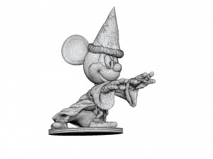 Mickey wizard stl 3d printable Modello di stampa 3D