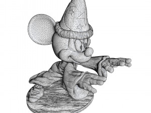 Mickey wizard stl 3d printable Modello di stampa 3D