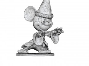 Mickey wizard stl 3d printable Modello di stampa 3D
