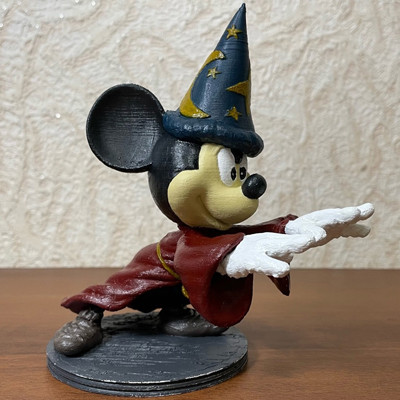 Mickey wizard stl 3d printable Modello di stampa 3D .c4d .max .obj .3ds .fbx .stl .blend 