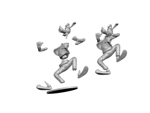 GOOFY assemble and whole STL 3D-Druckmodell