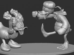 Daisy and Donald duck stl 3D Print Model