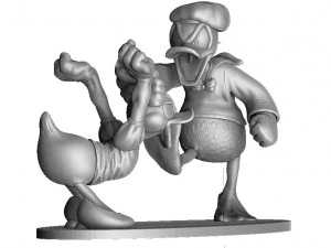 Daisy and Donald duck stl 3D Print Model