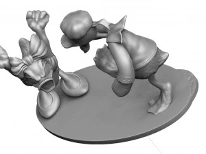 Daisy and Donald duck stl 3D Print Model