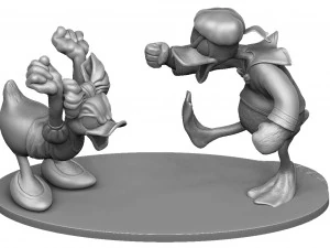 Daisy and Donald duck stl 3D Print Model