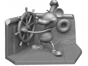 Mickey mouse original 1928 stl 3D प्रिंट मॉडल