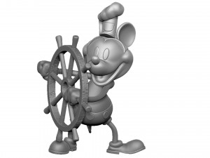 Mickey mouse original 1928 stl 3D प्रिंट मॉडल