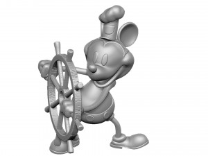 Mickey mouse original 1928 stl 3D प्रिंट मॉडल