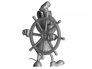 Mickey mouse original 1928 stl 3D प्रिंट मॉडल