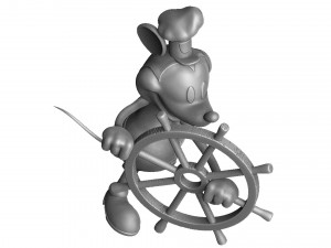 Mickey mouse original 1928 stl 3D प्रिंट मॉडल