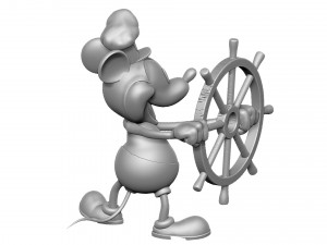 Mickey mouse original 1928 stl 3D प्रिंट मॉडल