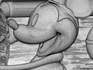 Mickey mouse original 1928 stl 3D प्रिंट मॉडल
