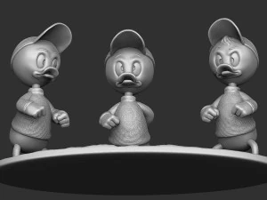 Huey Dewey and Louie stl 3d printable 3D Print Model