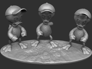 Huey Dewey and Louie stl 3d printable 3D Print Model