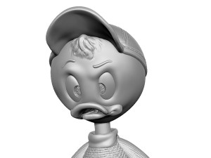 Huey Dewey and Louie stl 3d printable Model Cetak 3D