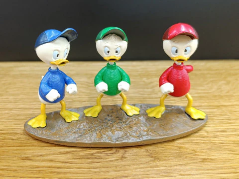 Huey Dewey dan Louie stl 3d dapat dicetak Model Cetak 3D