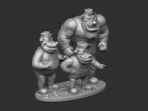 Beagle Boys STL 3d printable 3D 打印模型