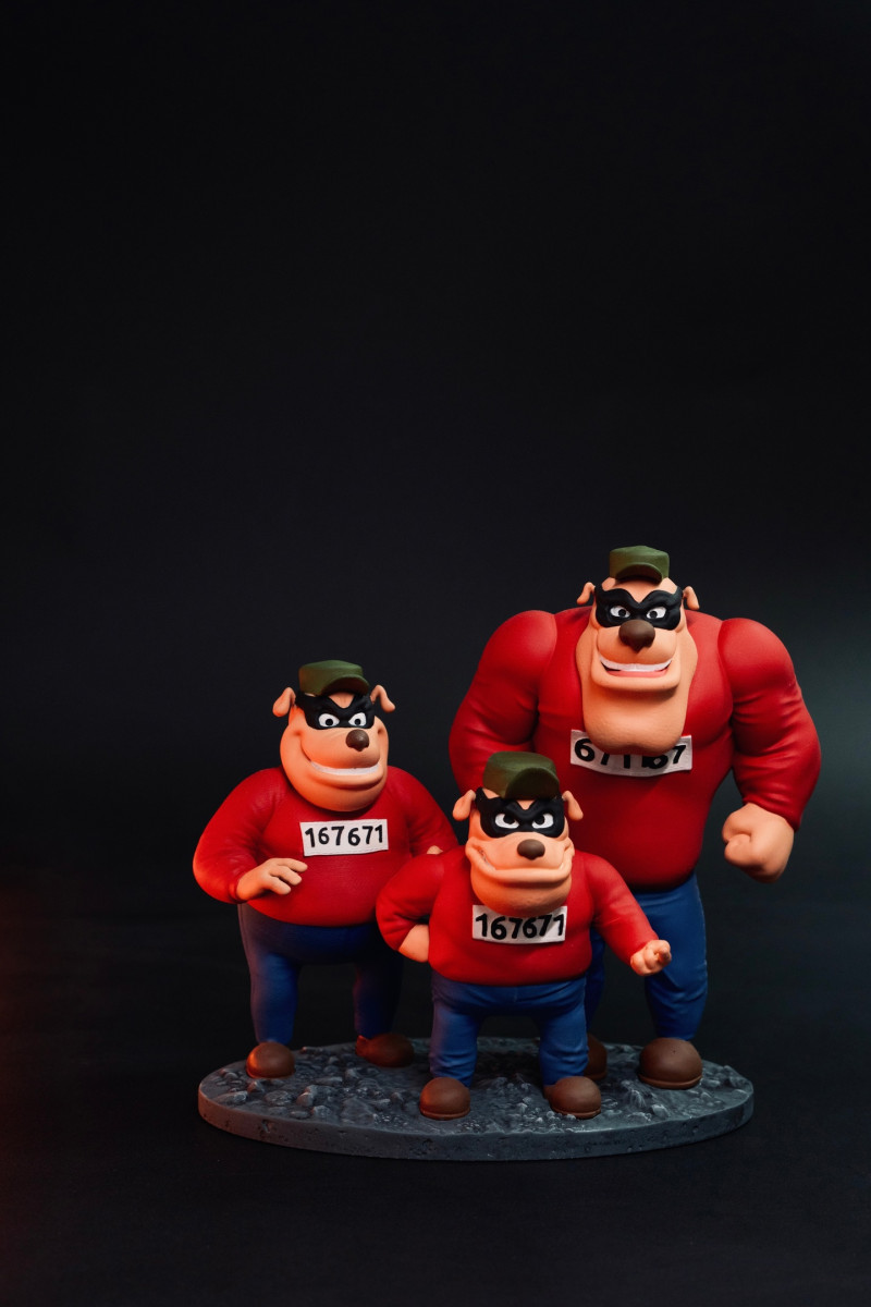 Beagle Boys STL 3d printable 3D 打印模型 .c4d .max .obj .3ds .fbx .stl .blend